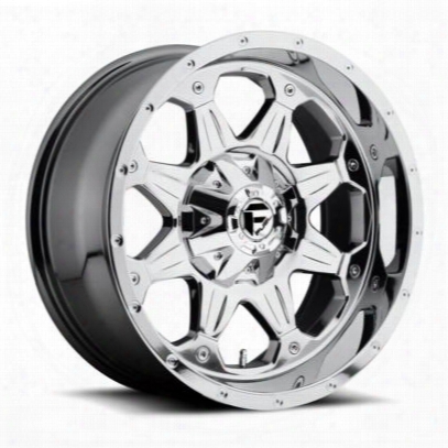 Mht Fuel Offroad Boost, 18x9 Wheel With 5 On 150 And 5 On 5.5 Bolt Pattern - Powder Chrome - D53318907045