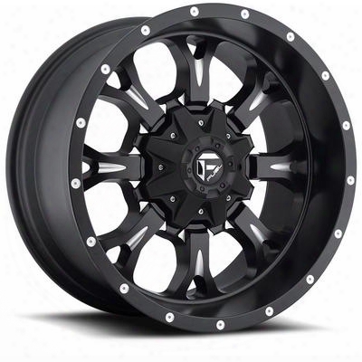 Mht Fuel Offroad D517 Krank, 17x9 Wheel With 6 On 135 And 6 On 5.5 Bolt Pattern - Matte Black Milled - D51717909845