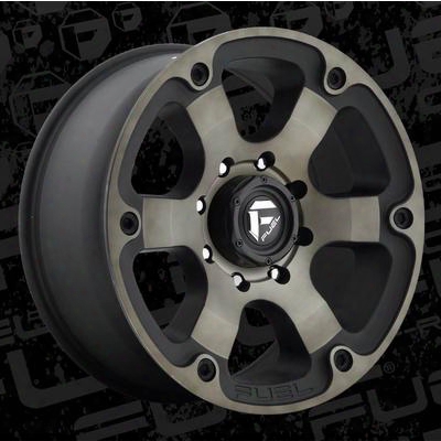 Mht Fuel Ofroad D564 Beast, 20x9 Wheel With 8 On 180 Bolt Pattern - Black Machined Dark Tint - D56420901850