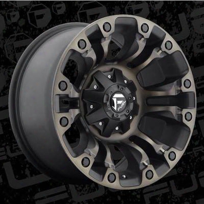 Mht Fuel Offroad D569 Vapor, 20x10 Wheel With 6 On 135 Bolt Pattern - Black Machined Dark Tint - D56920009847