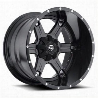 Mht Fuel Offroad Driller, 20x10 Wheel With 8 On 6.5 Bolt Pattern - Black Matte - D25620008247