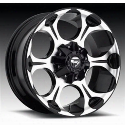 Mht Fuel Offroad Dune, 17x9 Wheel With 8 On 6.5 Bolt Pattern - Black Machined - D52417908245