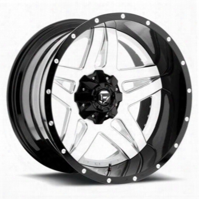 Mht Fuel Offroad Full Blown, 24x8.25 Wheel With 8 On 200 Bolt Pattern - White Milled - D255248292fb