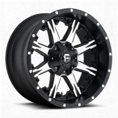 Mht Fuel Offroad Nutz, 20x9 Wheel With 6 On 135 And 6 On 5.5 Bolt Pattern - Black Machined - D54120909855