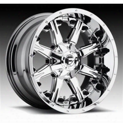 Mht Fuel Offroad Nutz, 20x9 Wheel With 6 On 135 And 6 On 5.5 Bolt Pattern - Chrome - D54020909855
