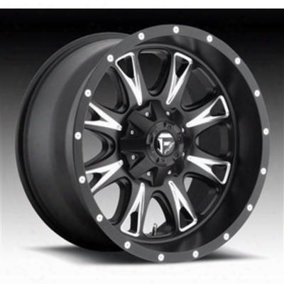 Mht Fuel Offroad Throttle, 18x9 Wheel With 5 On 150 And 5 On 5.5 Bolt Pattern - Black Milled - D51318907050