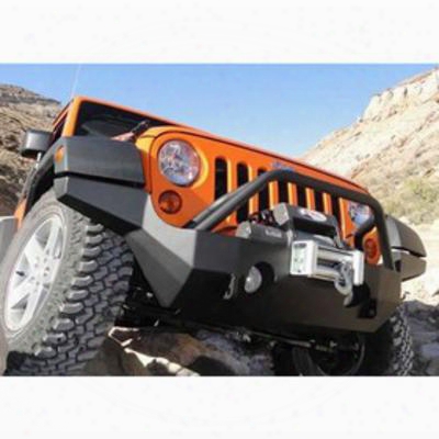 Mountain Off Road Enterprises Rockproof Full-width, High-clearance Front Bumper With Grille Guard, Bare Steel (bare) - Jfb505