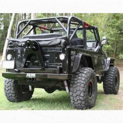 Mountain Off Road Enterprises Rockproof Rear Bumper With Tire Carier, Black Powder Coat (black) - Jrb900tjpc