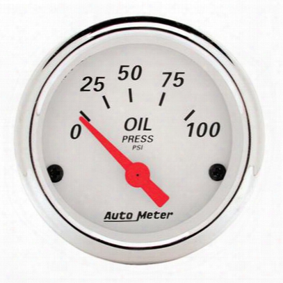 Auto Meter Arctic White Oil Pressure Gauge - 1327