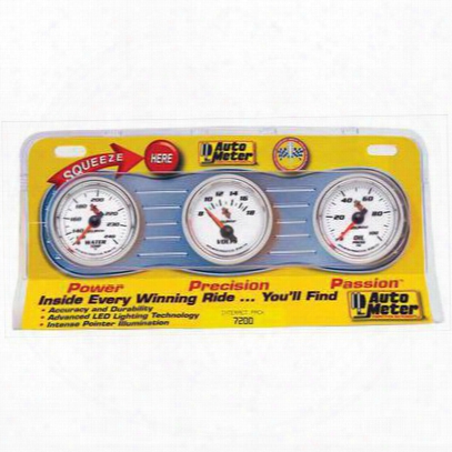 Auto Meter C2 3 Gauge Interact Pack - 7200