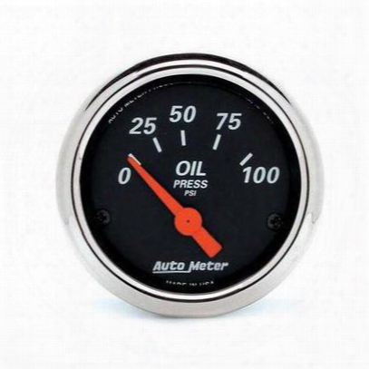 Auto Meter Designer Black Oil Pressure Gauge - 1426