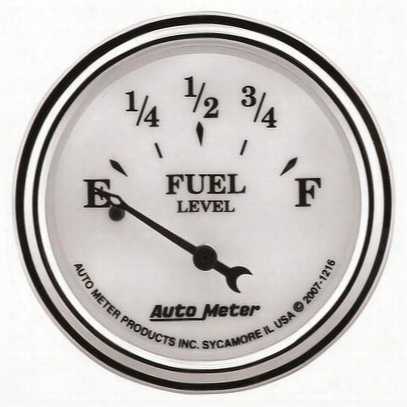 Auto Meter Old Tyme White Ii Fuel Level Gauge - 1216