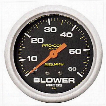 Auto Meter Pro-comp Liquid-filled Mecha Nical Blower Pressure Gauge - 5402