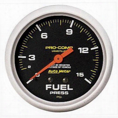 Auto Meter Pro-comp Liquid-filled Mechanical Fuel Pressure Gauge - 5411