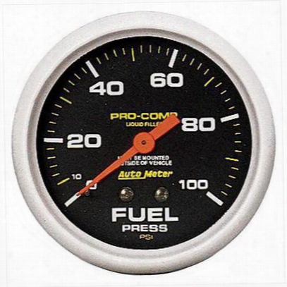 Auto Meter Pro-comp Liquid-filled Mechanical Fuel Pressure Gauge - 5412