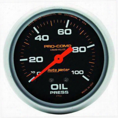 Auto Meter Pro-comp Liquid-filled Mechanical Oil Pressure Gauge - 5421