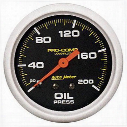 Auto Meter Pro-comp Liquid-filled Mechanical Oil Pressure Gauge - 5422
