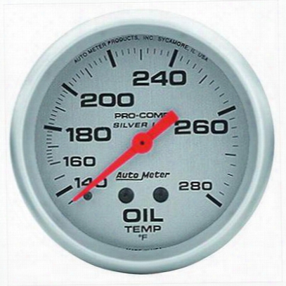 Auto Meter Silver Oil Temperature Gauge - 4641
