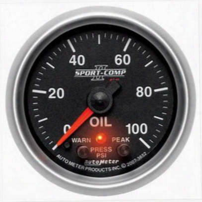 Auto Meter Sport-comp Ii Electric Oil Pressure Gauge - 7653