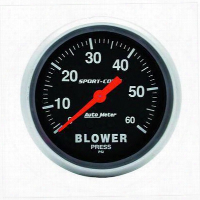 Auto Meter Sport-comp Mechanical Blower Pressure Gauge - 3402