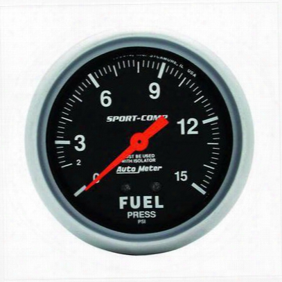 Auto Meter Sport-comp Mechanical Fuel Pressure Gauge - 3413