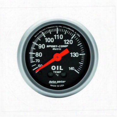 Auto Meter Sport-comp Mechanical Metric Oil Temperature Gauge - 3341-m