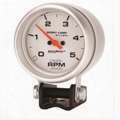 Auto Meter Sport-comp Silver Mini Tachometer - 3788