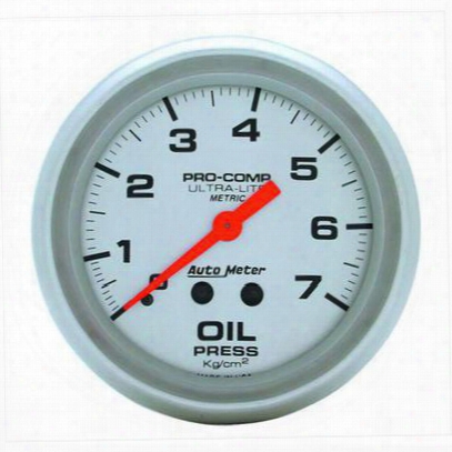 Auto Meter Ultra-lite Mechanical Metric Oil Pressure Gauge - 4421-j