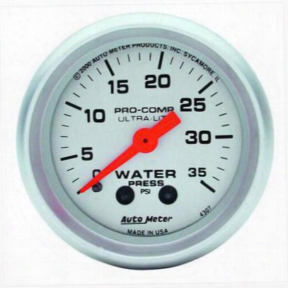 Auto Meter Ultra-lite Mechanical Water Pressure Gauge - 4307