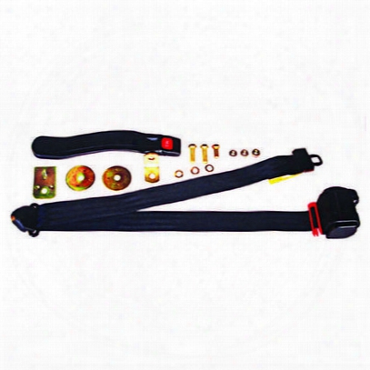 Omix-ada 3-point Retractable Harness Seatbelt In Black (black) - 13202.01