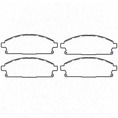 Omix-ada Rear Disc Brake Pads - 16729.09