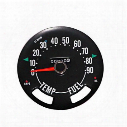 Omix-ada Speedometer Head With Odometer - 17207.01