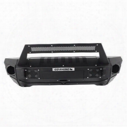 Go Rhino Brj40 Front Bumper With Roadline Light Bar Mount And Stubby End Caps (textured) - 230110102t