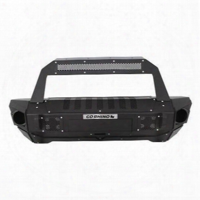 Go Rhino Brj40 Front Bumper With Rockline Light Bar Mount And Stubby End Caps (textured) - 230110101t