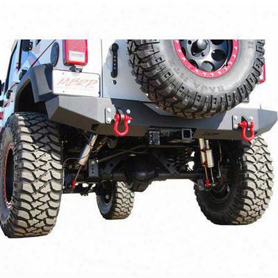 Off Camber Fabrications Rear Full Width Bumper With Line-x Coating (black) - 131095lx