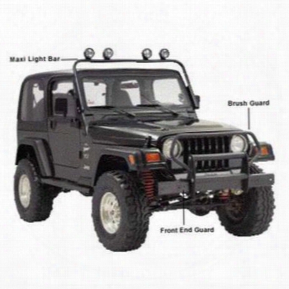Olympic 4x4 Products Front End Guard In Gloss Black (black) - 610-121