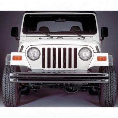 Olympic 4x4 Products Maxi Double Tube Front Bumper In Gloss Black (black) - 377-111