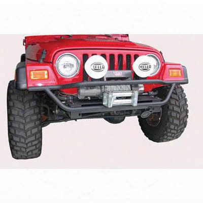 Olympic 4x4 Products A/t Slider Front Tube Bumper In Textured Black (textured) - 174-124