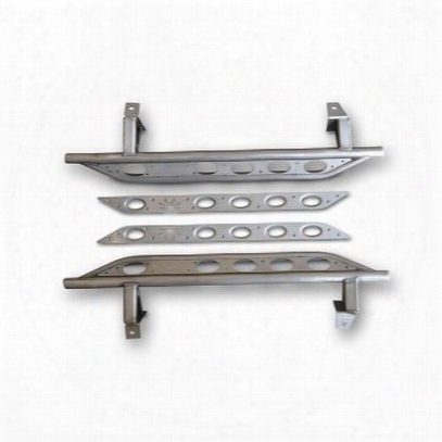 Poison Spyder Frame-mounted Rocker Knockers (bare Steel) - 17-08-030