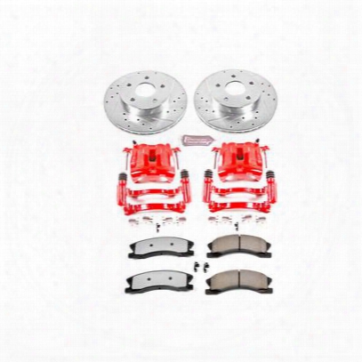 Power Stop Z36 Extreme Performance Truck & Tow 1-click Brake Kit With Calipers (natural) - Kc2149-36