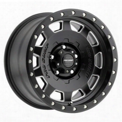 Pro Comp Hammer Series 60, 17x9 Wheel With 5x5 Bolt Pattern - Satin Black Milled - 5160-7973
