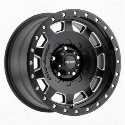 Pro Comp Hammer Series 60, 18x9 Wheel With 5x5 Bolt Pattern - Satin Black Milled - 5160-897350