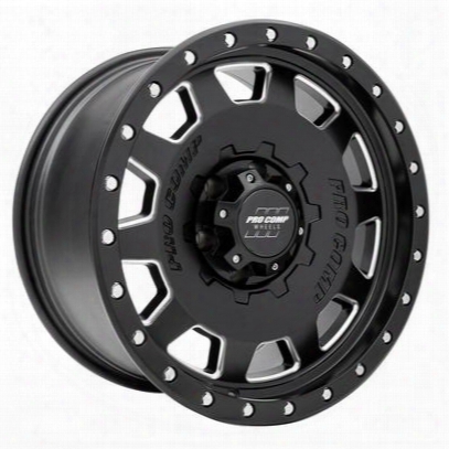 Pro Comp Hammer Series 60, 18x9 Wheel With 6x135 Bolt Pattern - Satin Black Milled - 5160-893650