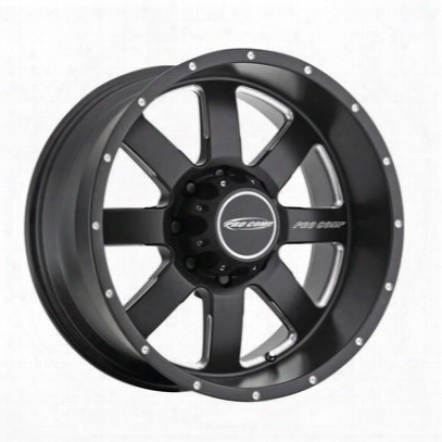 Pro Comp Series 5183, 20x9.5 Wheel With 8 On 180 Bolt Pattern - Satin Black With Machined Lip - 5183-29589