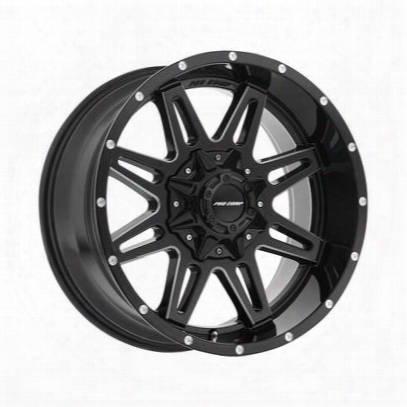 Pro Comp Series 8142, 20x9.5 Wheel With 8 On 170 Bolt Pattern - Gloss Black And Milled Finish - 8142-29570