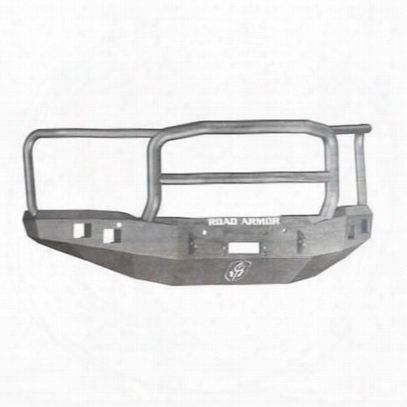Road Armor Fornt Stealth Winch Bumper Lonestar Square Light Port In Raw Steel (bare) - 214r5z