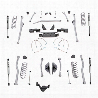 Rubicon Express 3.5 Inch Extreme Duty Radius, Front/rear 4-link Long Arm Lift Kit With Fox Performance Shocks - Jkr423fp