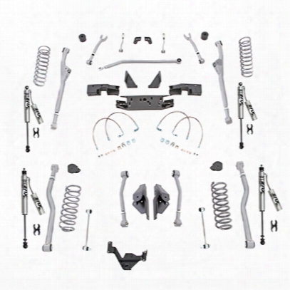 Rubicon Express 3.5 Inch Extreme Duty Radius, Front/rear 4-link Long Arm Lift Kit With Fox Performance Resi Shocks - Jkr423fpr