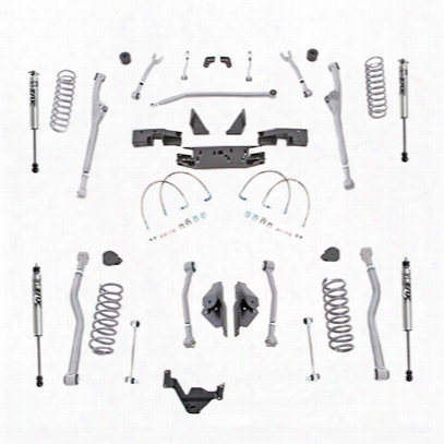 Rubicon Express 3.5 Inch Extreme Duty Radius Front/rear 4-link Long Arm Lift Kit With Fox Performance Shocks - Jkr443fp