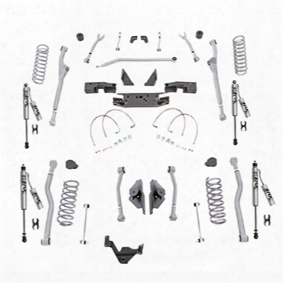 Rubicon Express 3.5 Inch Extreme Duty Radius Front/rear 4-link Long Arm Lift Kit With Fox Performance Resi Shocks- Jkr443fpr